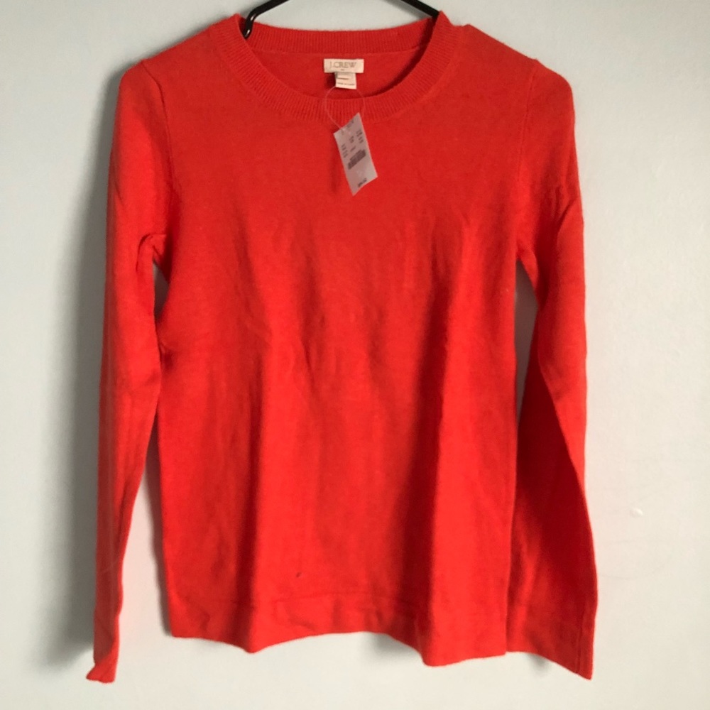 Fleece crew neck sweater